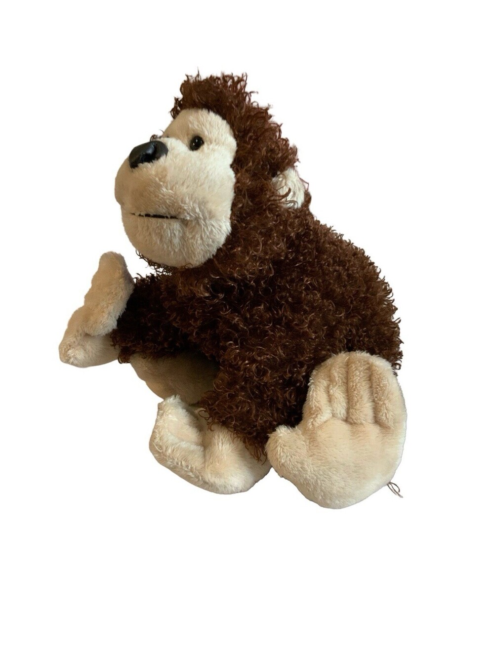 Ganz Webkinz Cheeky Monkey 8” Brown Beanbag Plush Curly HM080 No Code